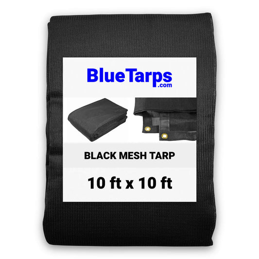 10' x 10' Black Mesh Tarp