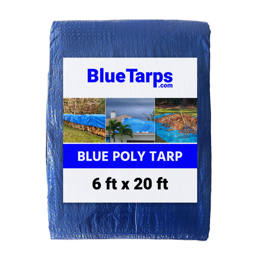 6' x 20' All-Purpose Blue Tarp