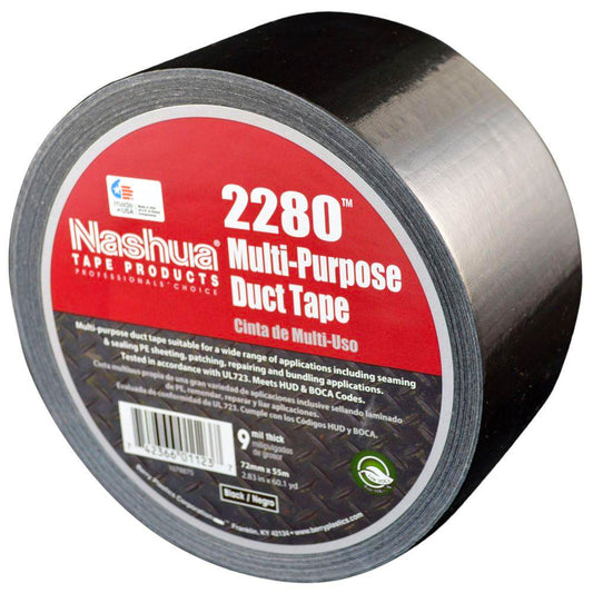2 in. x 60 yds. Multi-Purpose Black Duct Tape (Case Pricing)