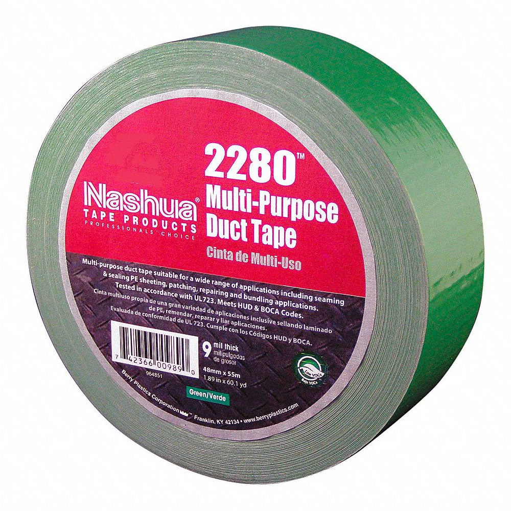 2 in. x 60 yds. Multi-Purpose Green Duct Tape (Case Pricing)