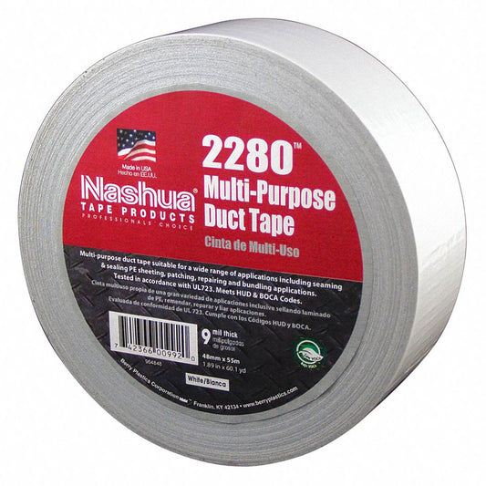 2 in. x 60 yds. Multi-Purpose Duct Tape - White