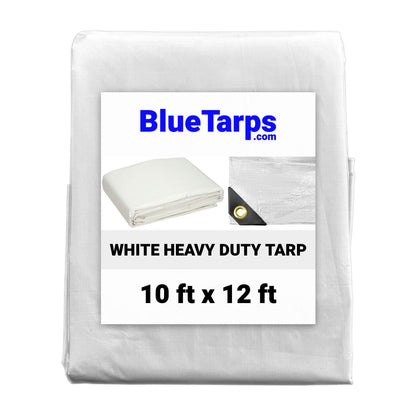 10' x 12' Heavy Duty White Tarp