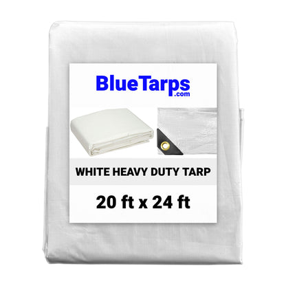 20' x 24' Heavy Duty White Tarp