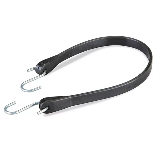 15" Black Rubber Tarp Straps (10 Pack)