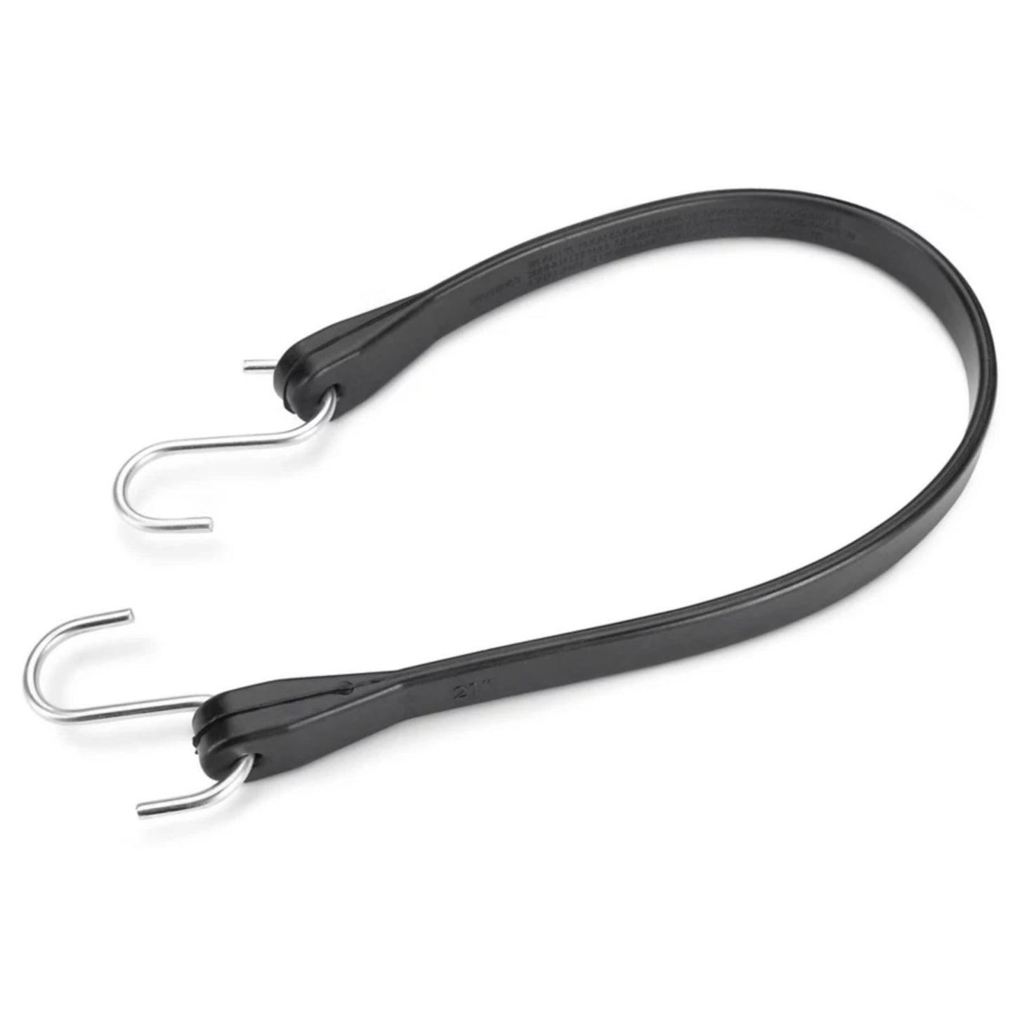 21" Black Rubber Tarp Straps