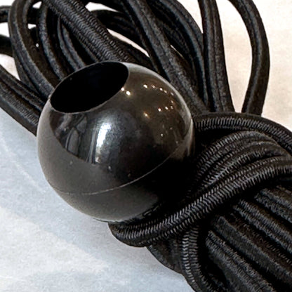 6" Black Ball Bungee Cords - 25 Pack
